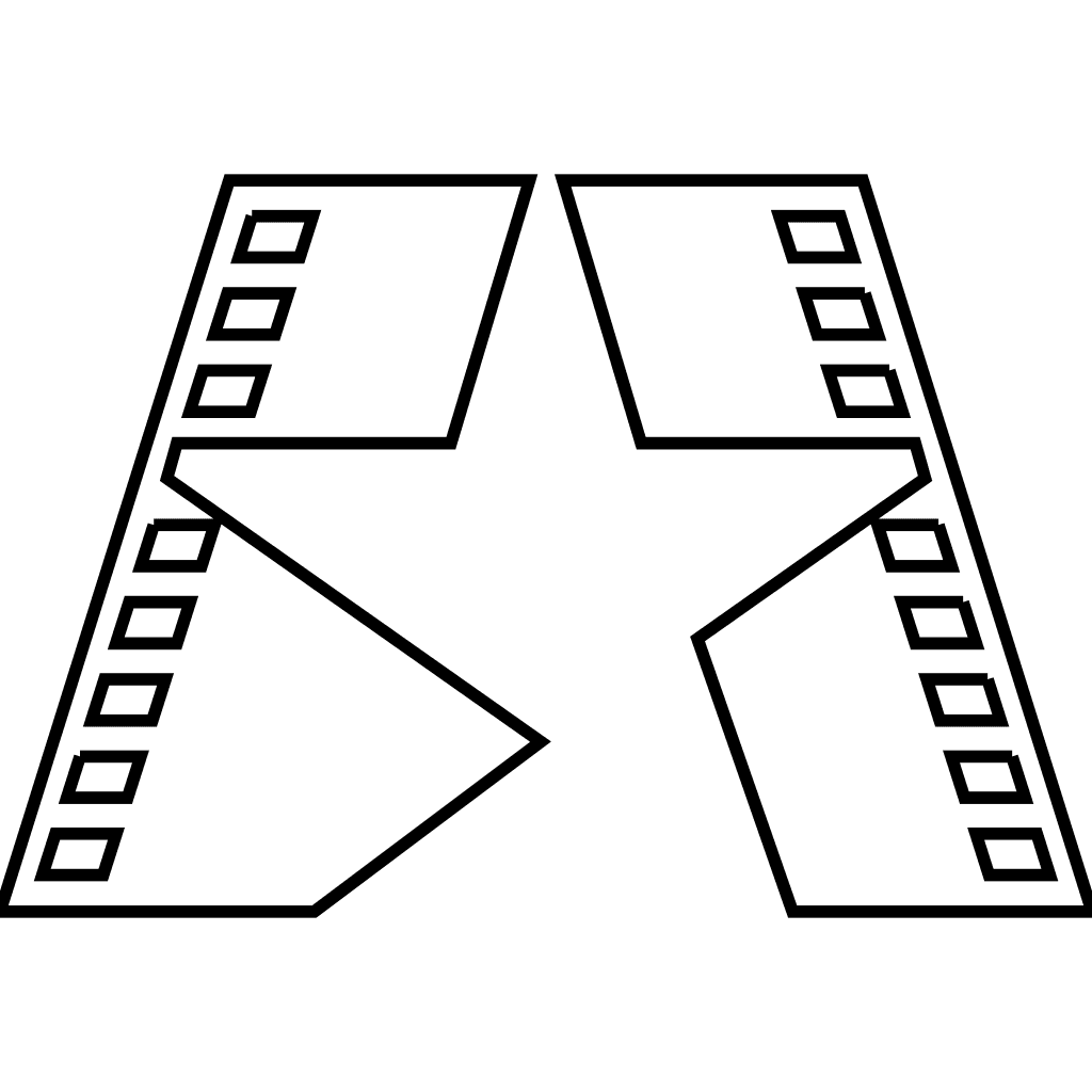 北京电影学院校徽轮廓图