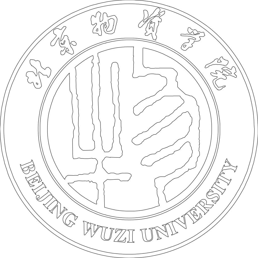 北京物资学院校徽轮廓图