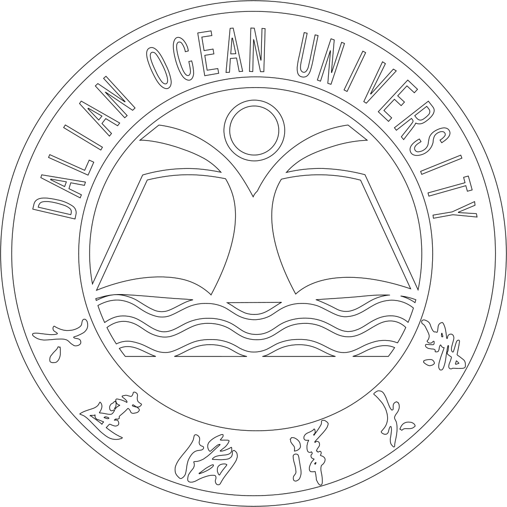 大连海洋大学校徽轮廓图