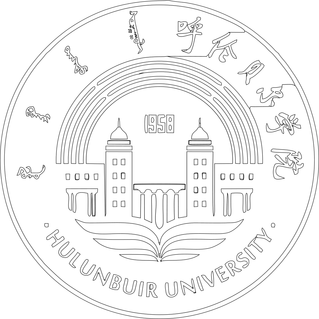 呼伦贝尔学院校徽轮廓图