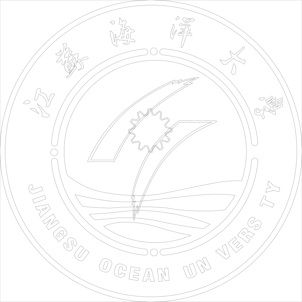 江苏海洋大学校徽轮廓图