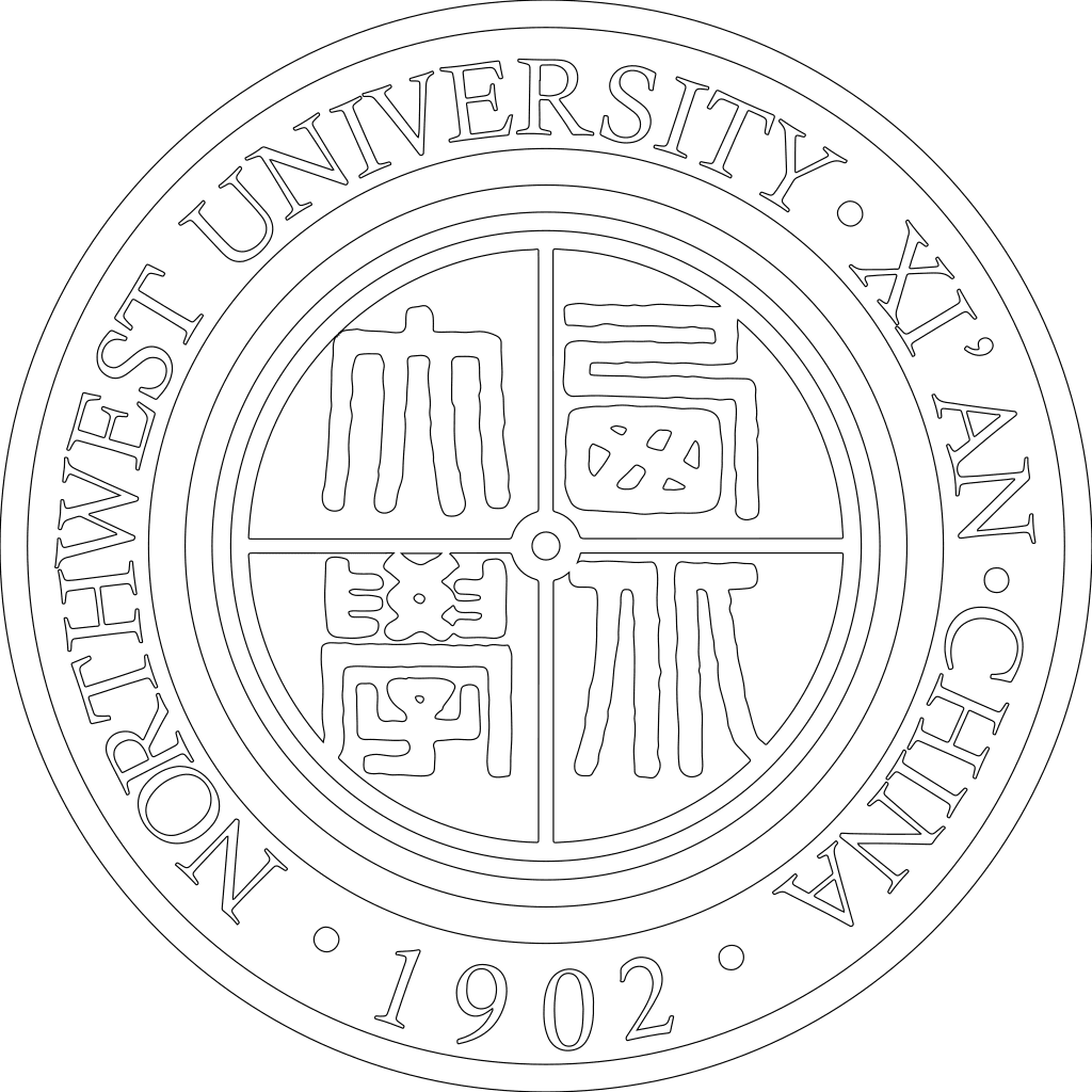 西北大学校徽轮廓图