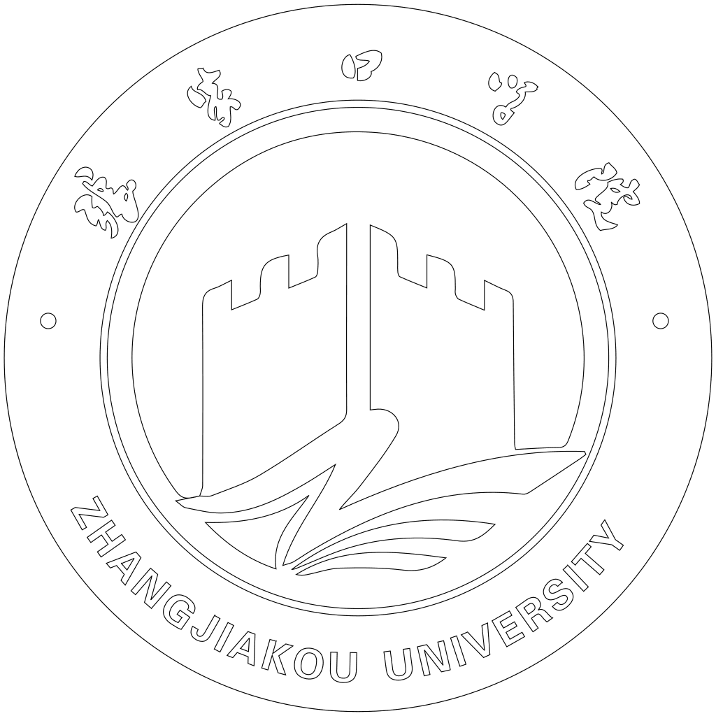 张家口学院校徽轮廓图